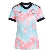 Camiseta Bélgica Segunda Equipación Replica Mundial 2026 para mujer mangas cortas